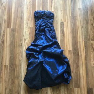 Strapless Navy Prom Dress/Evening Gown